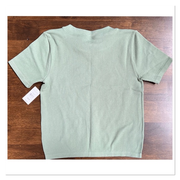 AEROPOSTALE Seamless Sage Green Baby Tee 🆕🏷️ - Picture 5 of 8